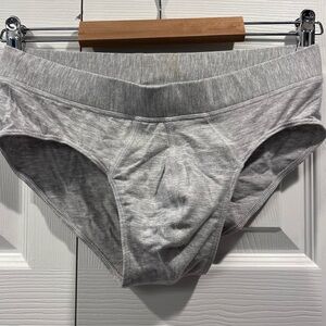 Meundies feelfree hip brief gray medium brand new